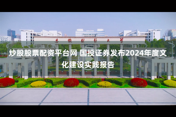 炒股股票配资平台网 国投证券发布2024年度文化建设实践报告
