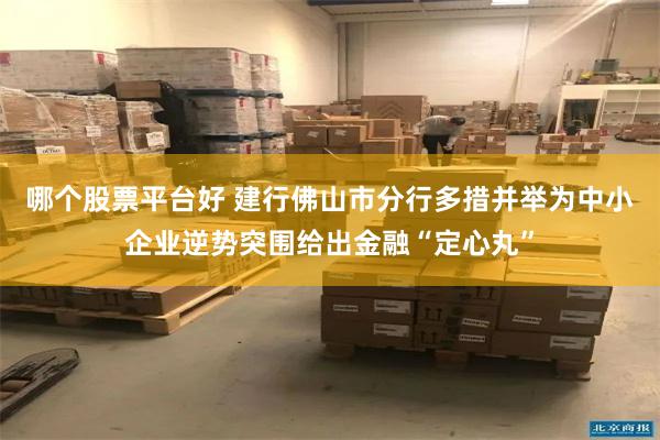 哪个股票平台好 建行佛山市分行多措并举为中小企业逆势突围给出金融“定心丸”